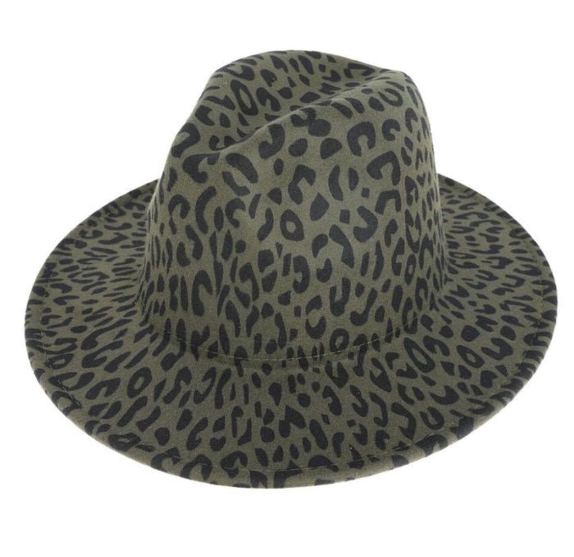 3 Color Leopard Print Fedora