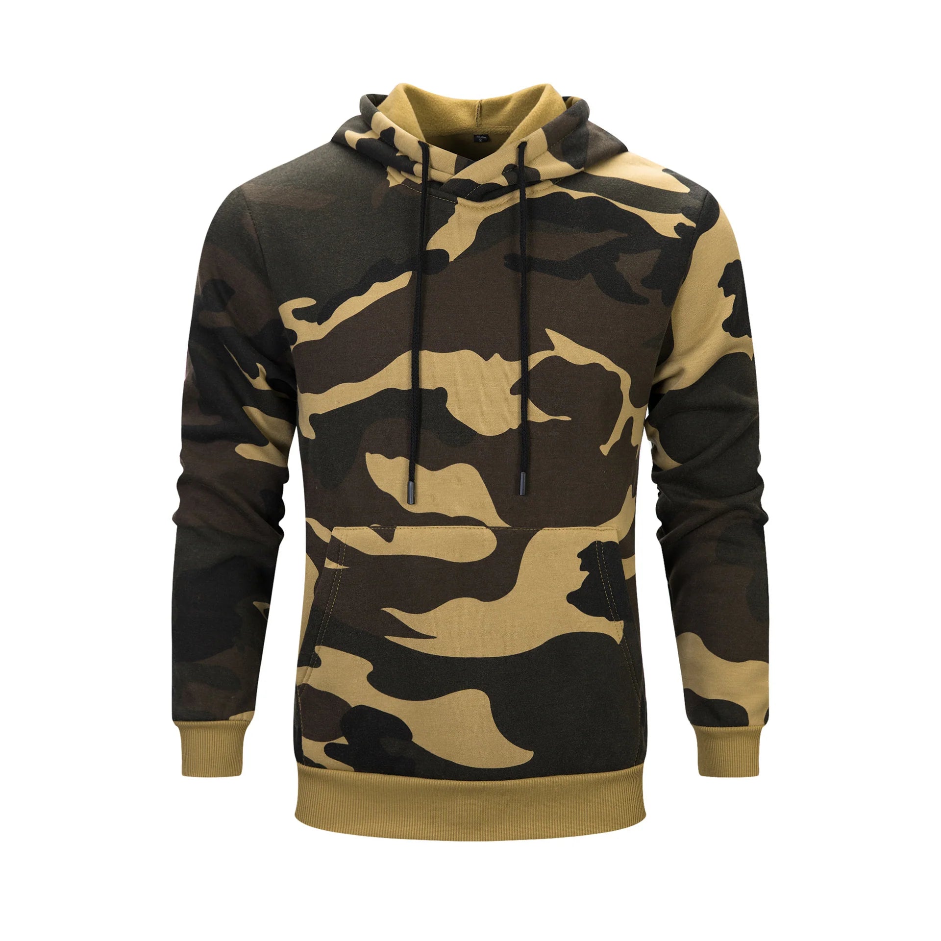 Men's Casual Camouflage Pattern Long-Sleeved Hoodies