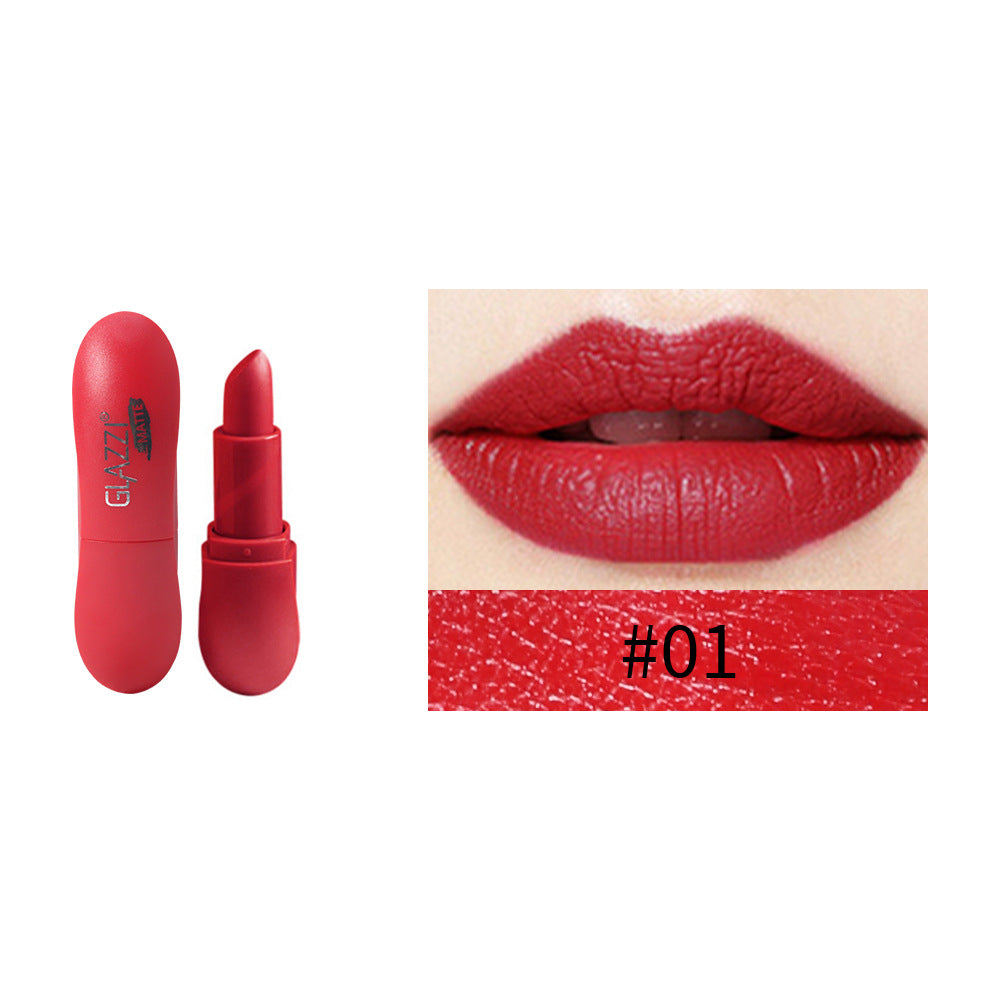 12 Color Rhombic Matte Lipstick Yeast Color Does Not Stick To The Cup And Does Not Fade