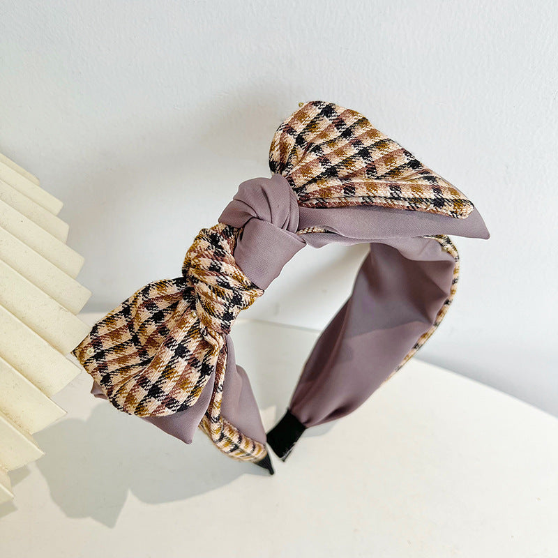 College Style Headband French Vintage Side Bow Headband Go Out With Sponge Headband R547