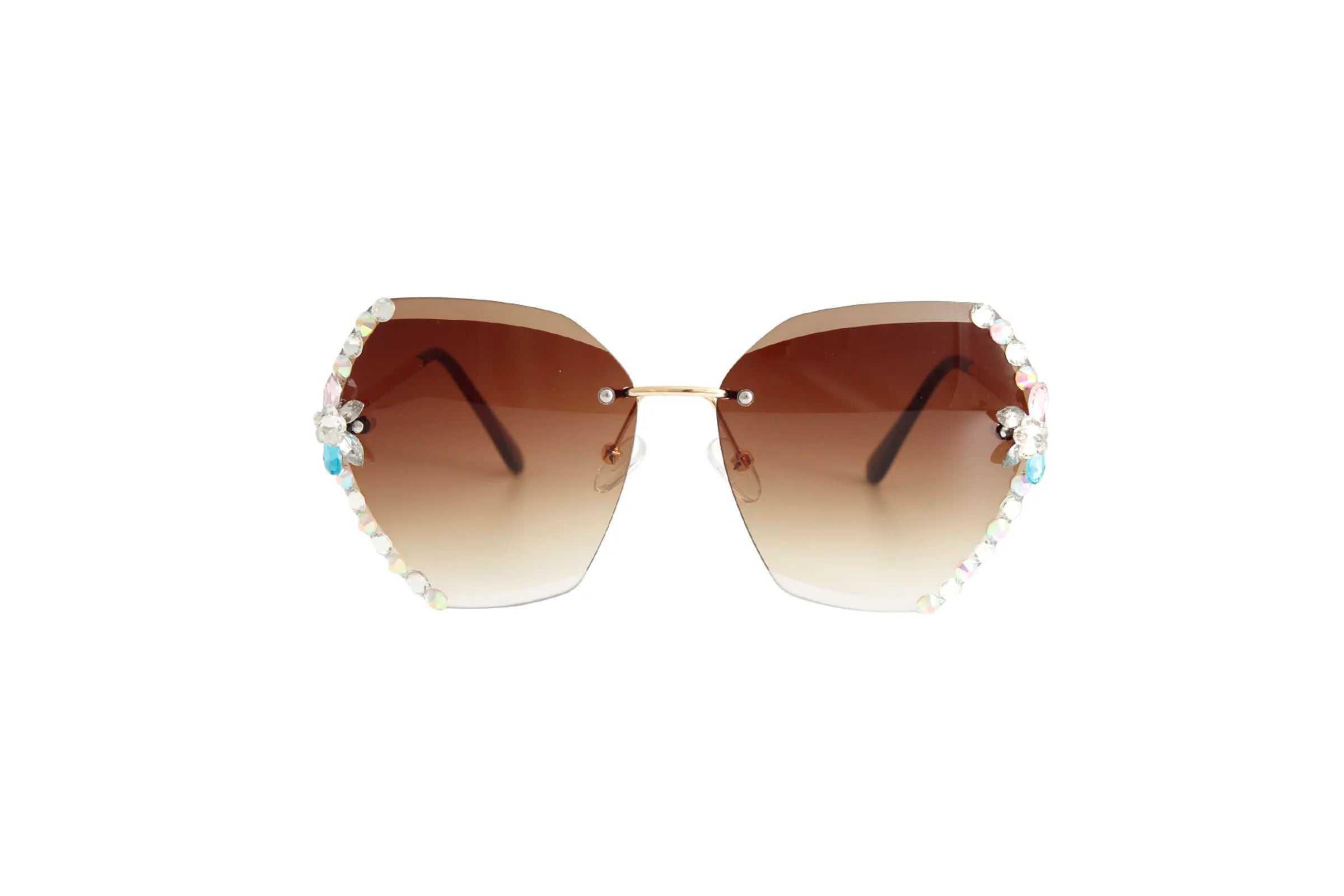 Rhinestone Edge Sunglasses