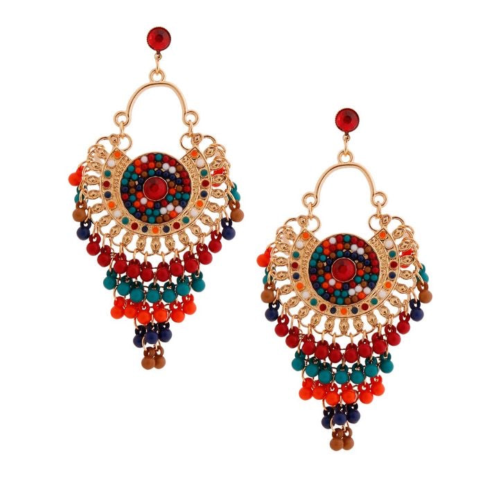 Beaded Mandala Earrings