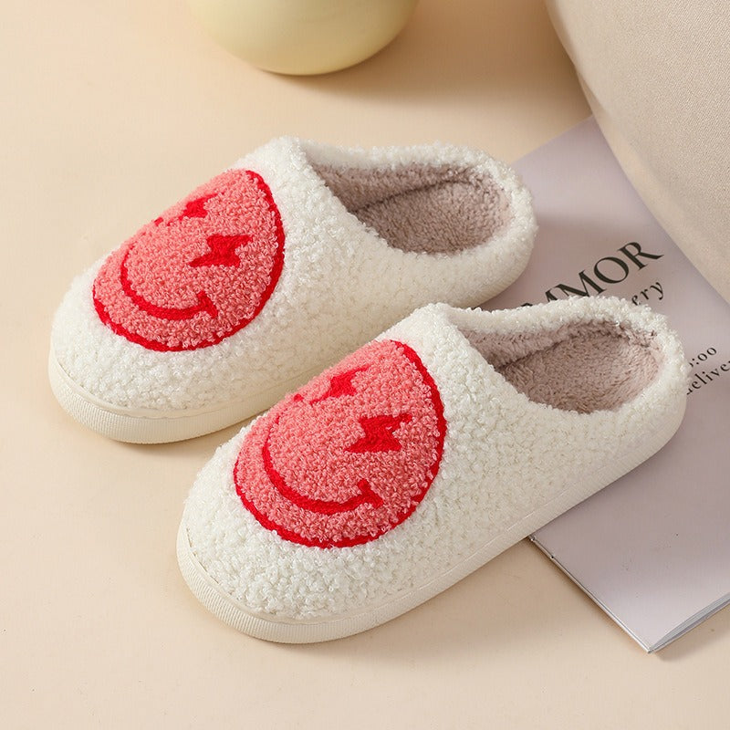 Mao Mao Home Slippers Cartoon Love Style Indoor and Outdoor Warm Slippers Cotton Slippers