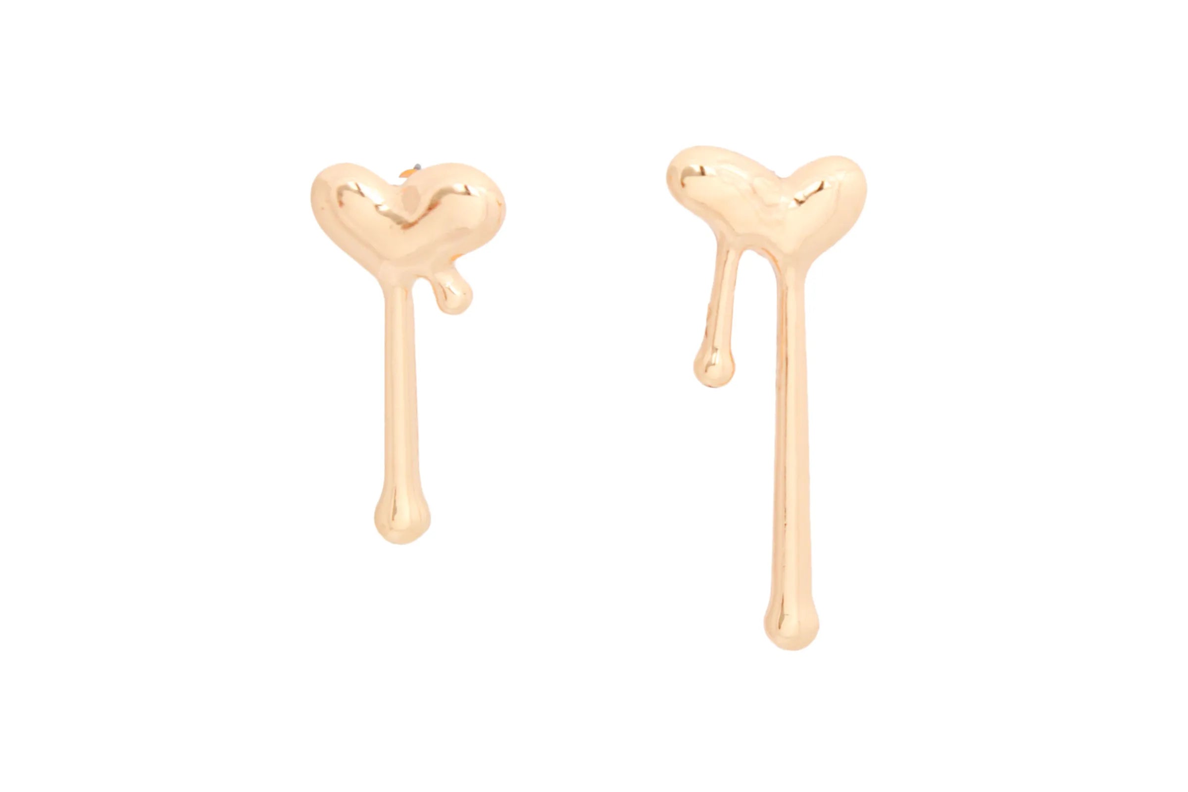 Stud Small Dripping Heart Earrings for Women