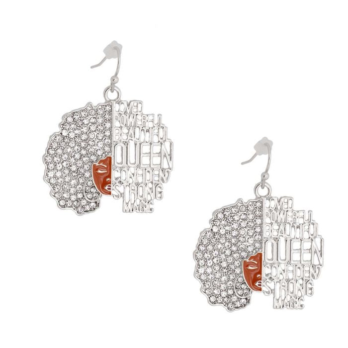 Inspirational Afro Fishhooks Earrings