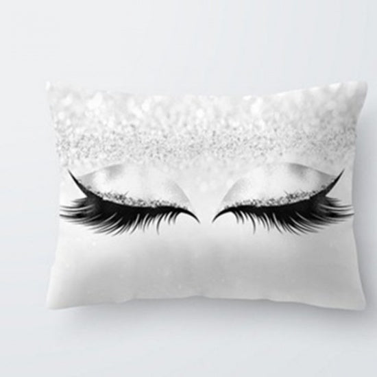 Polyester Pillow Cases Rectangle Eyelash 50cm x 30cm, 1 Piece