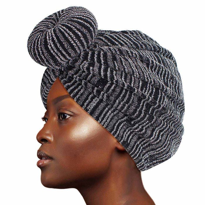 Stripe Donut Knot Turban