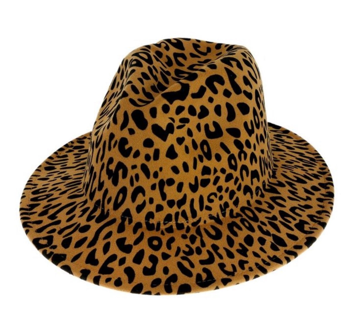 3 Color Leopard Print Fedora