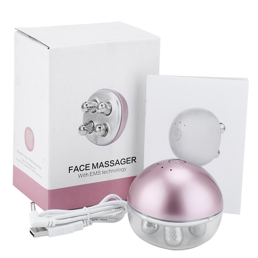 EMS Micro-Current Face-Lifting Instrument Face Roller 3D Electric Massager Lift Face-Lifting Vibration Beauty