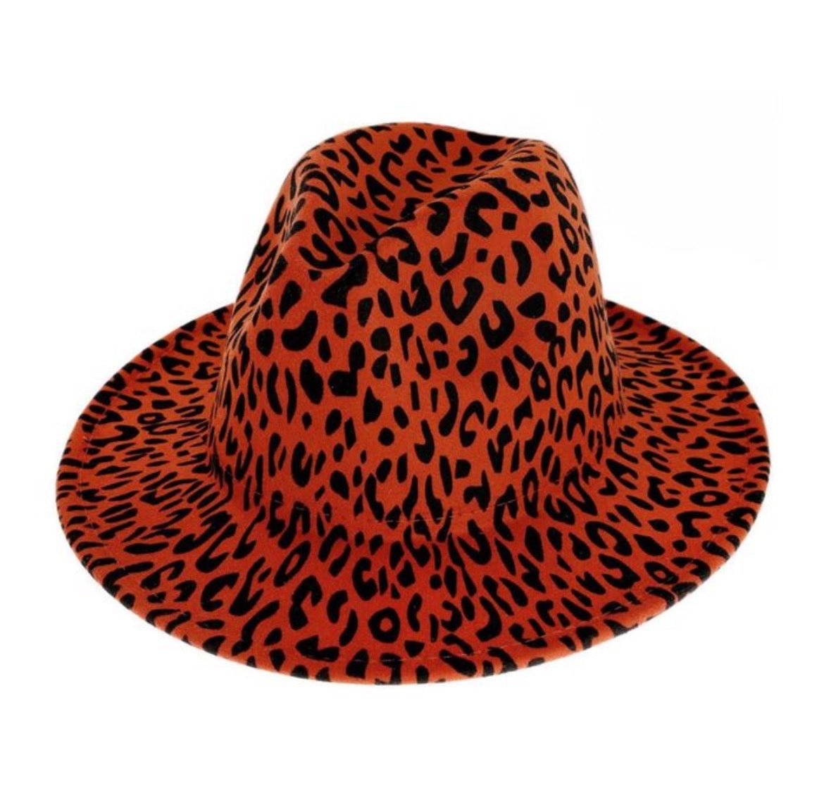 3 Color Leopard Print Fedora