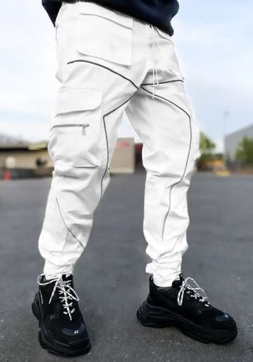 Men’s reflective line casual pants