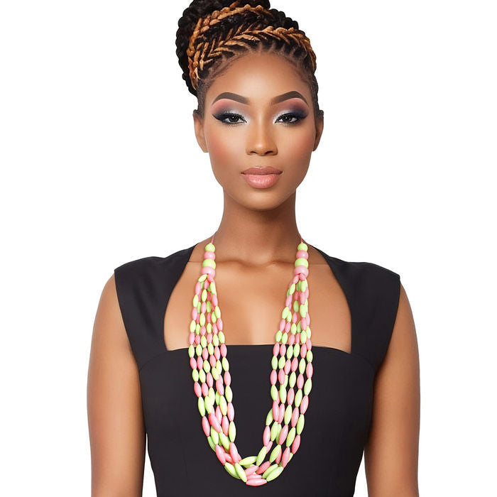 Long Multi Color Toggle Necklace