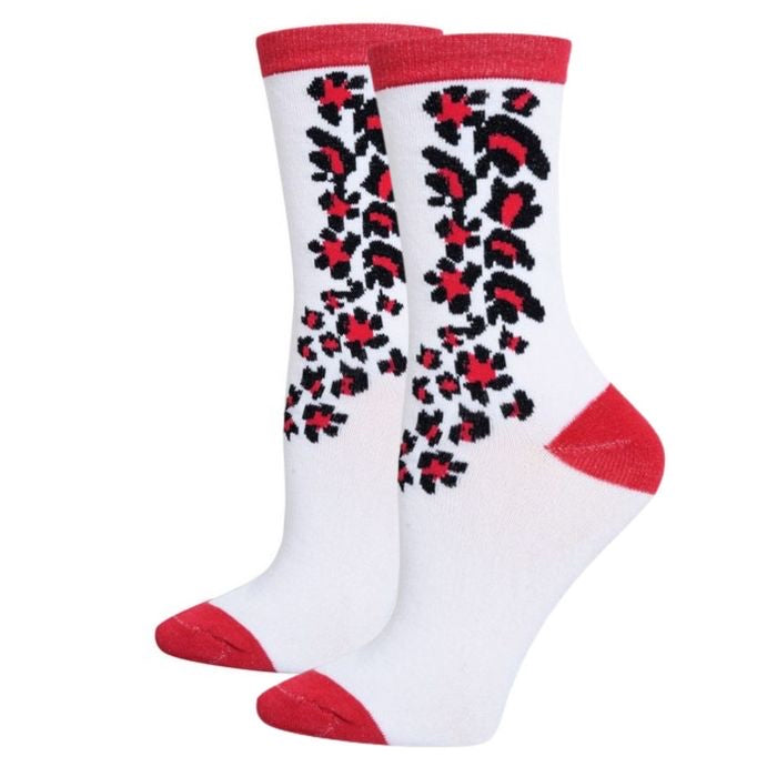 Cheetah Crew Socks