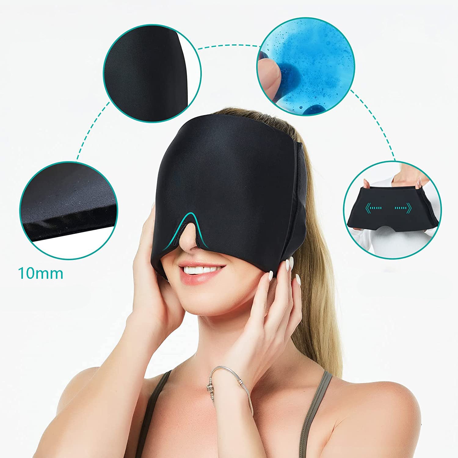 Gel Ice Mask Cold Mask Ice Mask Eye Mask Physical Cooling Physiotherapy Cold Cap