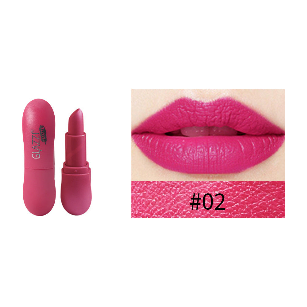 12 Color Rhombic Matte Lipstick Yeast Color Does Not Stick To The Cup And Does Not Fade