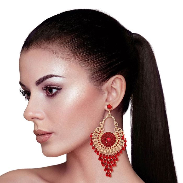 Beaded Mandala Earrings