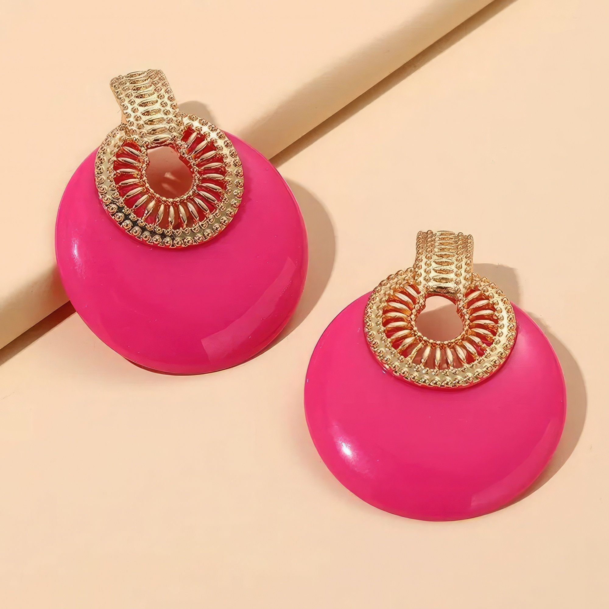 Round Metal Post Earring’s