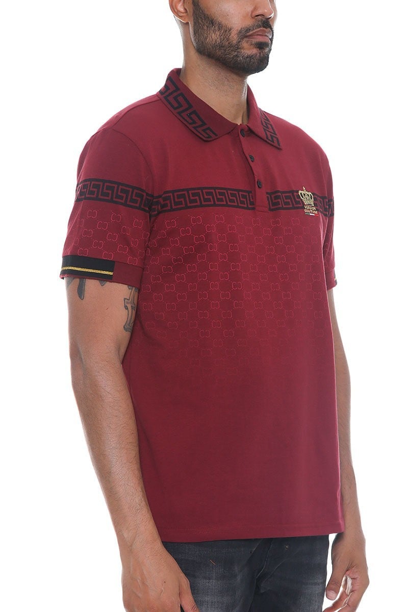 Men's Version couture polo button down shirt