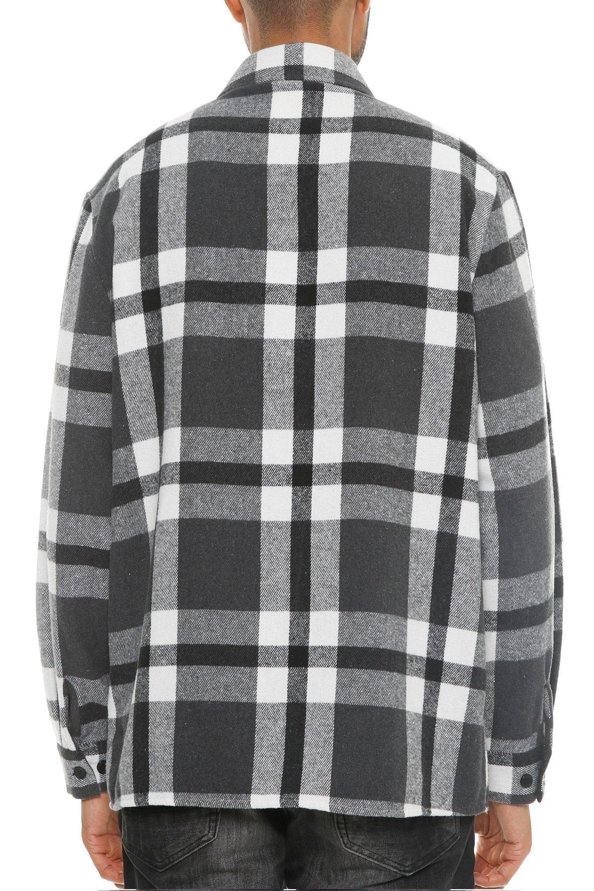 Men's checkered soft flannel shacket