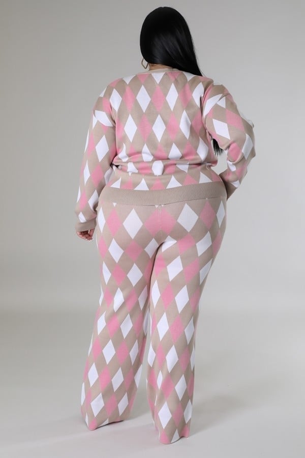 Long sleeves stretch pant set