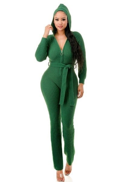 Monroe hooded jumpsuit