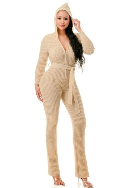 Monroe hooded jumpsuit