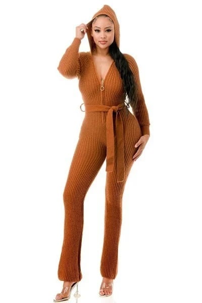 Monroe hooded jumpsuit