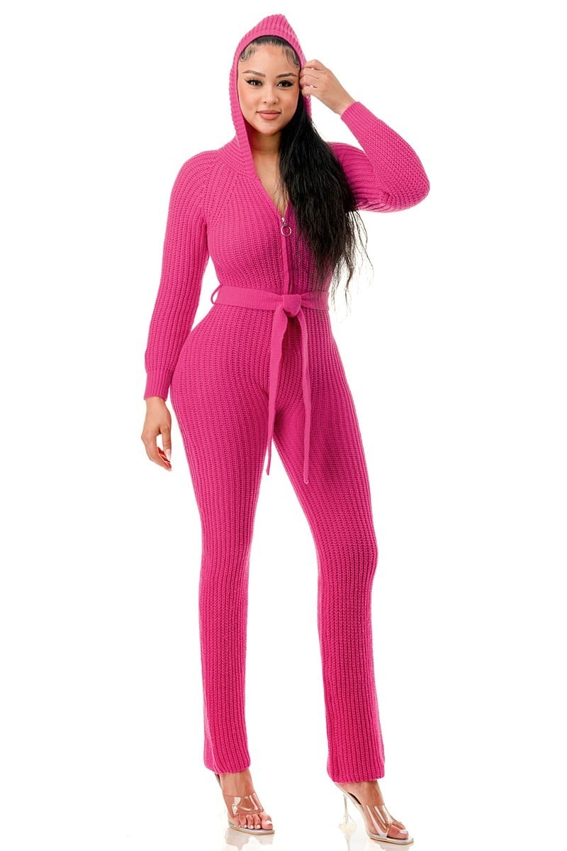 Monroe hooded jumpsuit