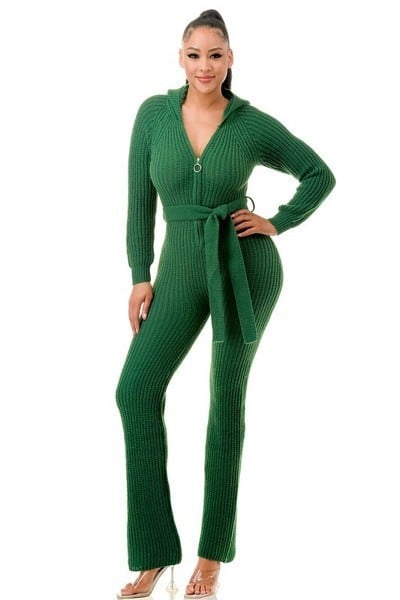 Monroe hooded jumpsuit