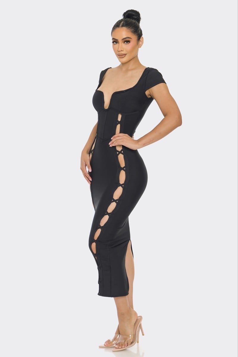 Women's Bandage midi dress