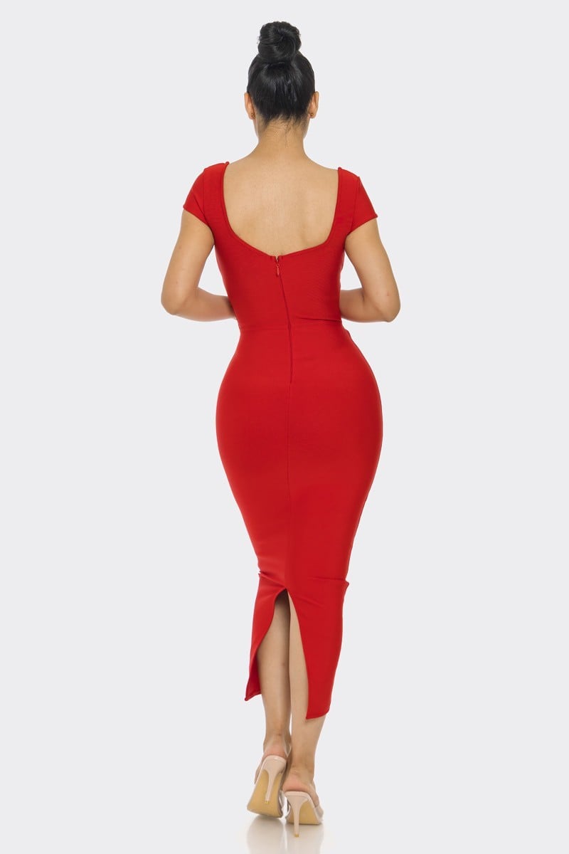 Women's Bandage midi dress