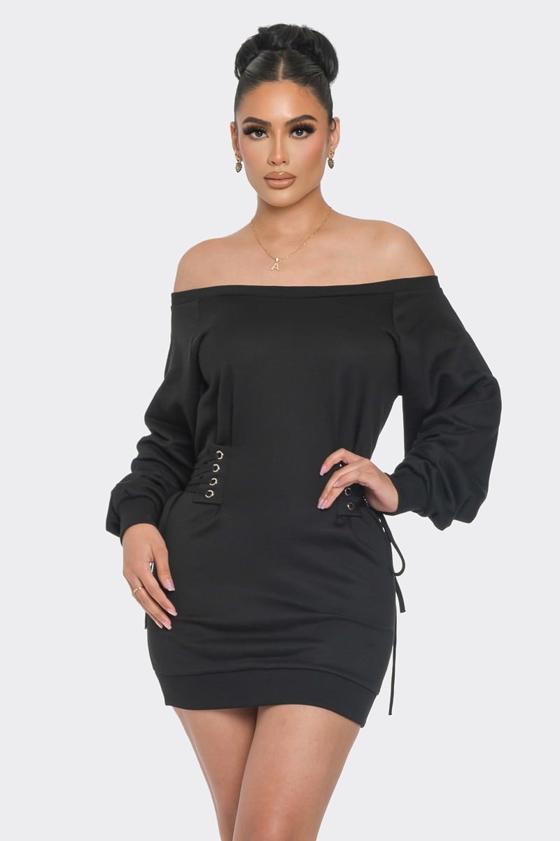 Women's Off shoulder mini dress