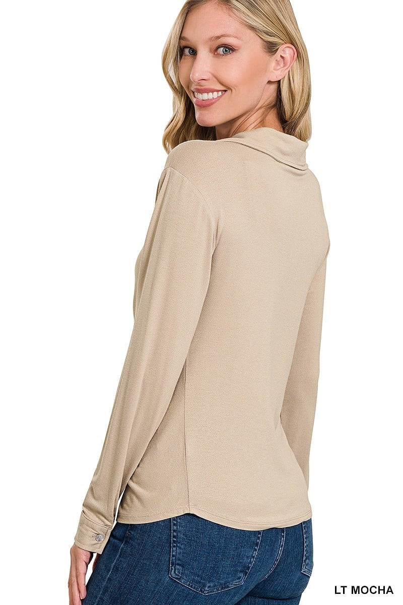 Women's Stretchy ruched shirt-