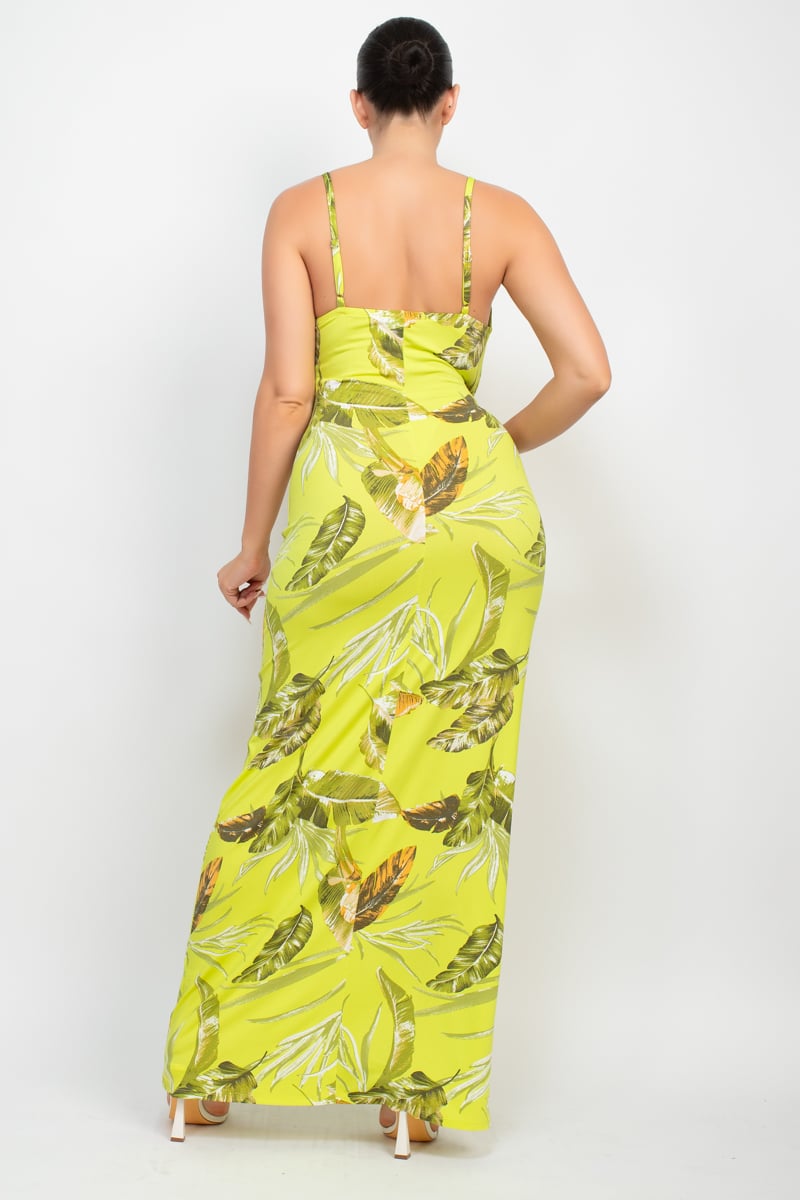 Women's Scoop tropical print maxi dress