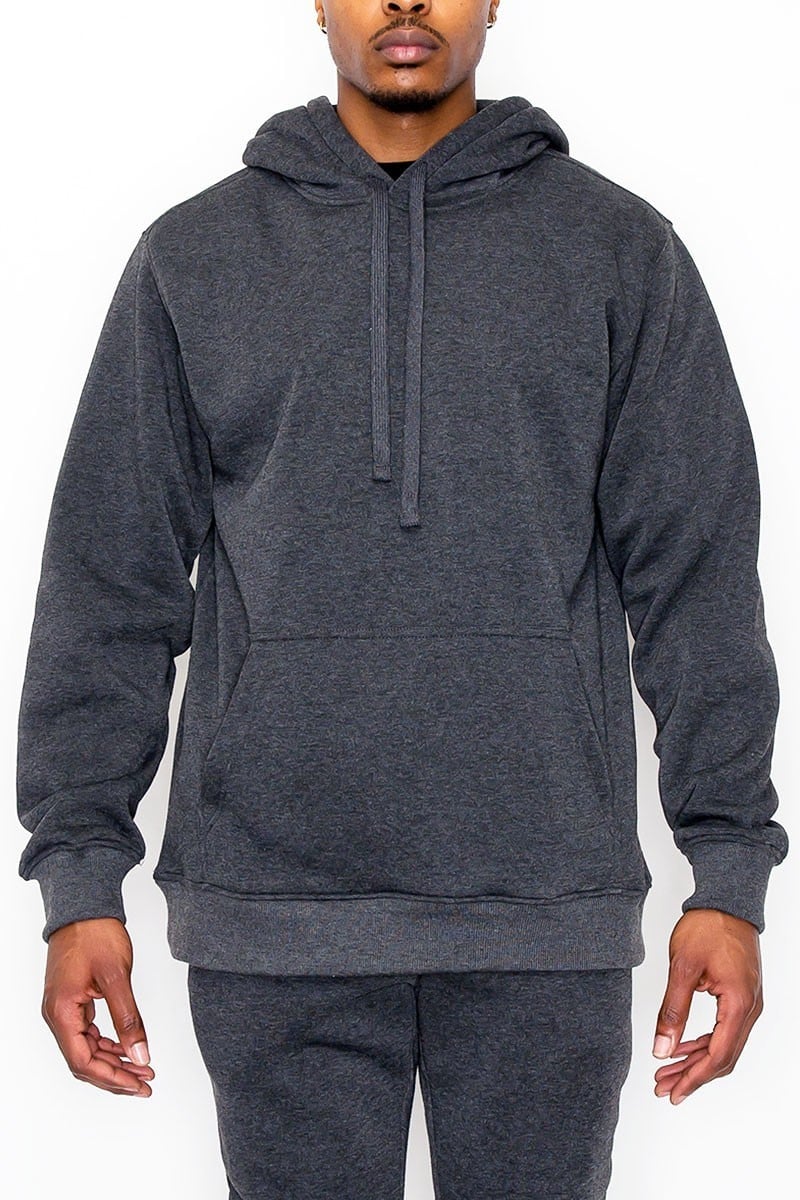 Men's Solid Color Fleece pullover