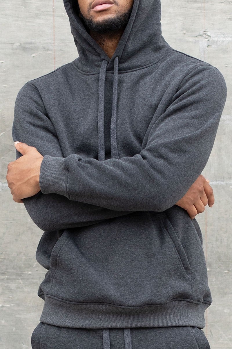 Men's Solid Color Fleece pullover