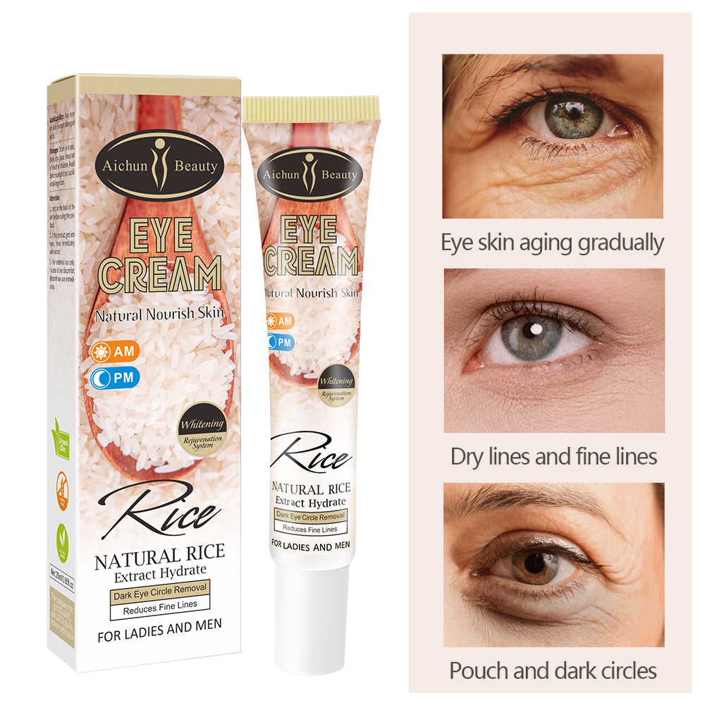 Rice Eye Cream To Remove Eye Bags And Dark Circles To Fade Fine Lines And Firming Eye Care Eye Cream