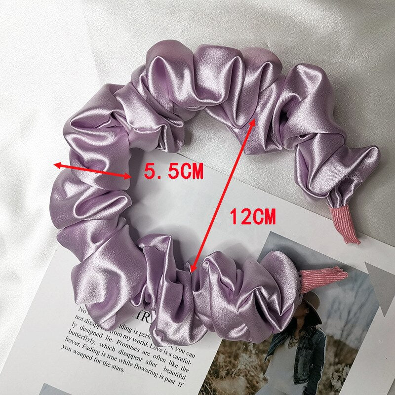 Silk Wide Headbands Knot Turban Hairband Vintage Head Wrap