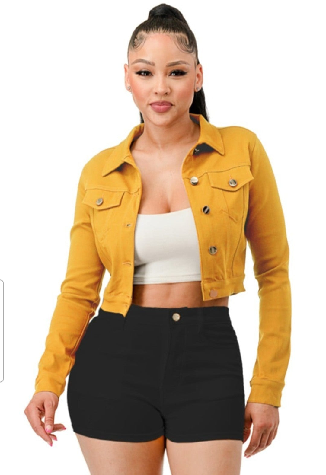 Women's Super stretchy cropped jacket