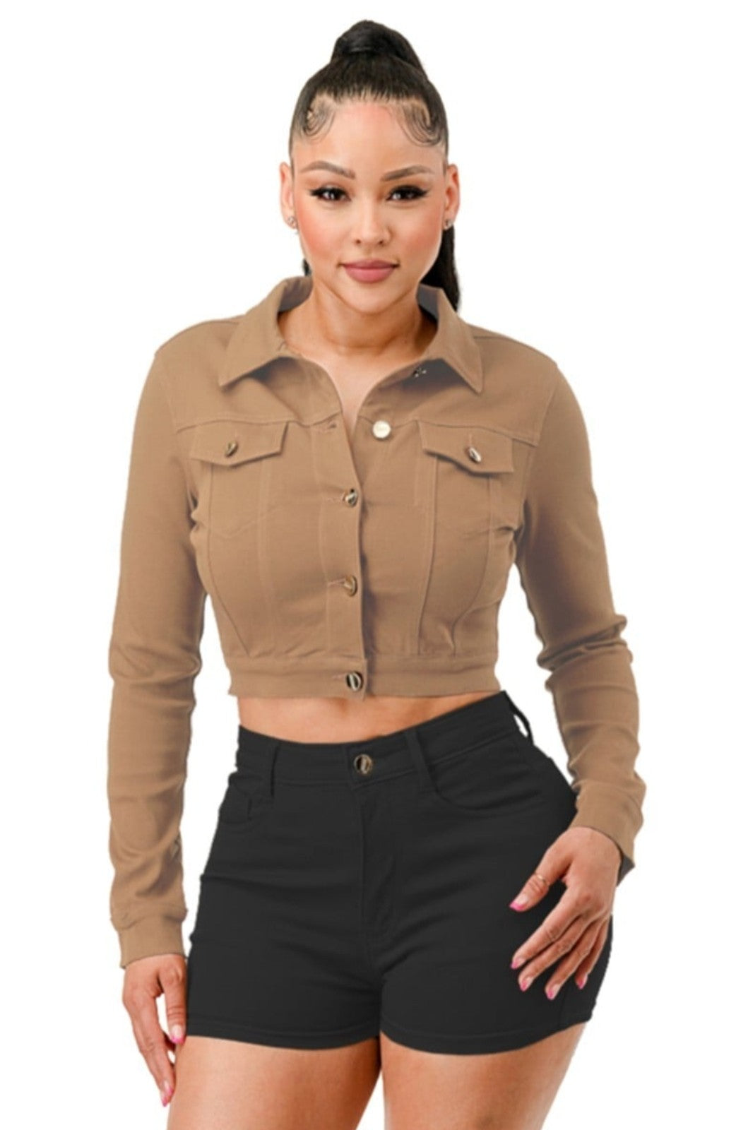 Women's Super stretchy cropped jacket