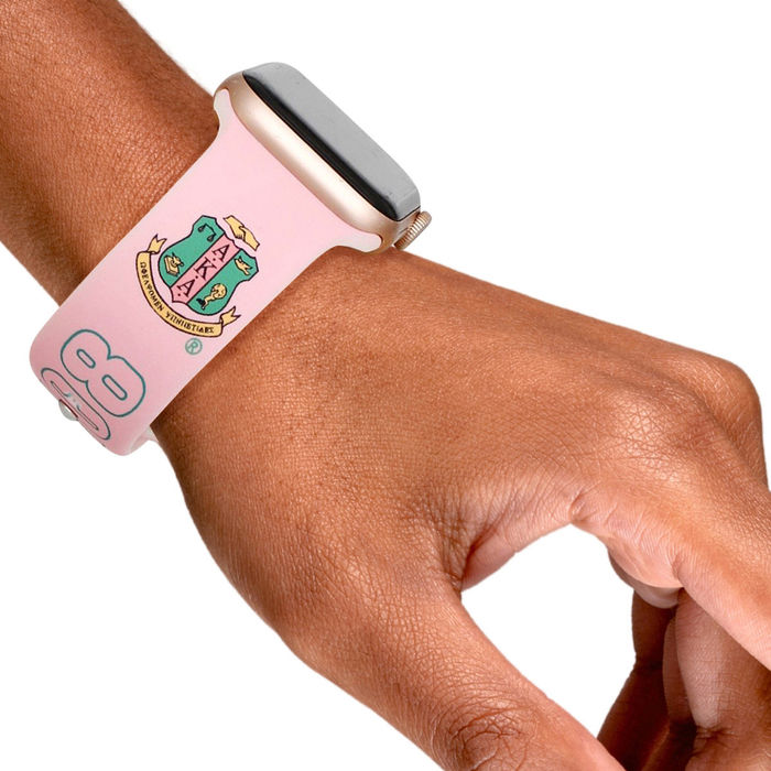 AKA Sorority Pink 1908 Watch Band Strap Women