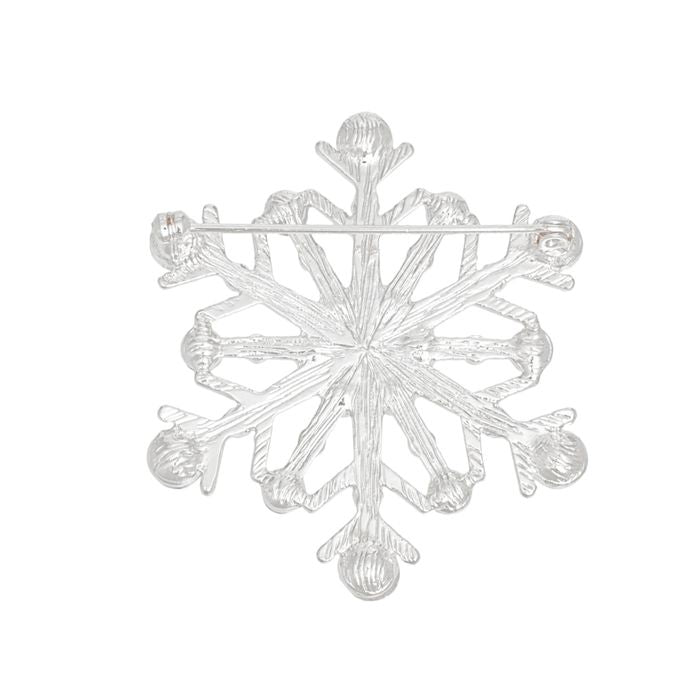 Brooch Stellar Snowflake Silver Pin for Women