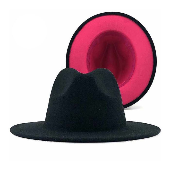 Fedora Two Tone Wide Brim Hat for Women