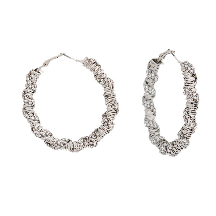 Hoops Stone Helix Earrings for Women