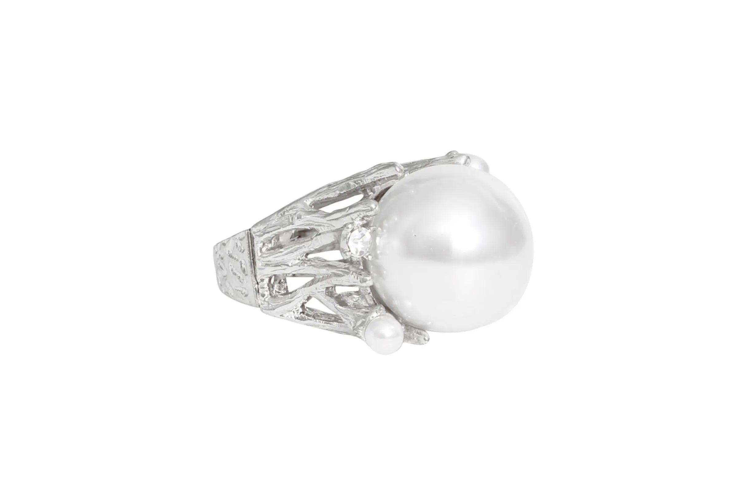 Ring Pearl Branch Cocktail Ring for Women