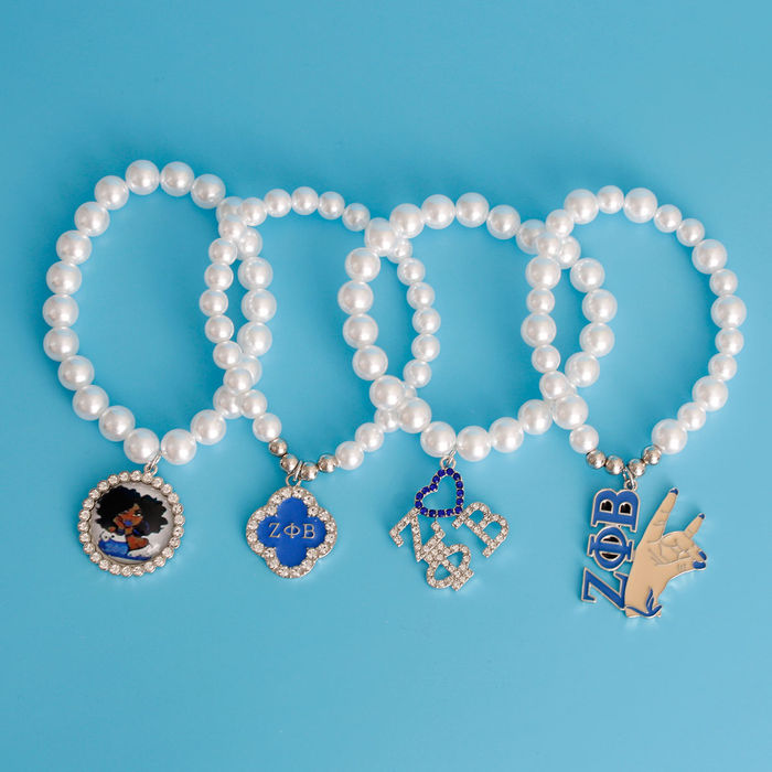 White Bead Sorority Set