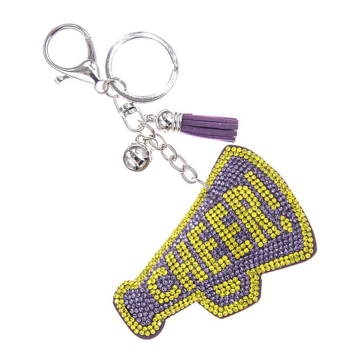 Orange Megaphone Keychain Bag Charm