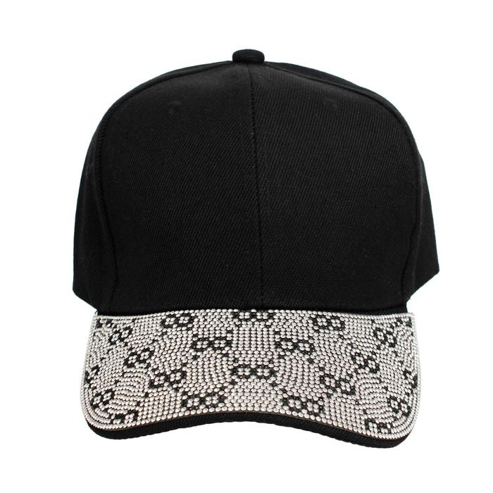 Hat Monogram Bling Baseball Cap for Women