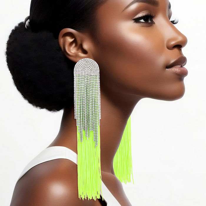 Tassel Long Fringe Glam Earrings for Women