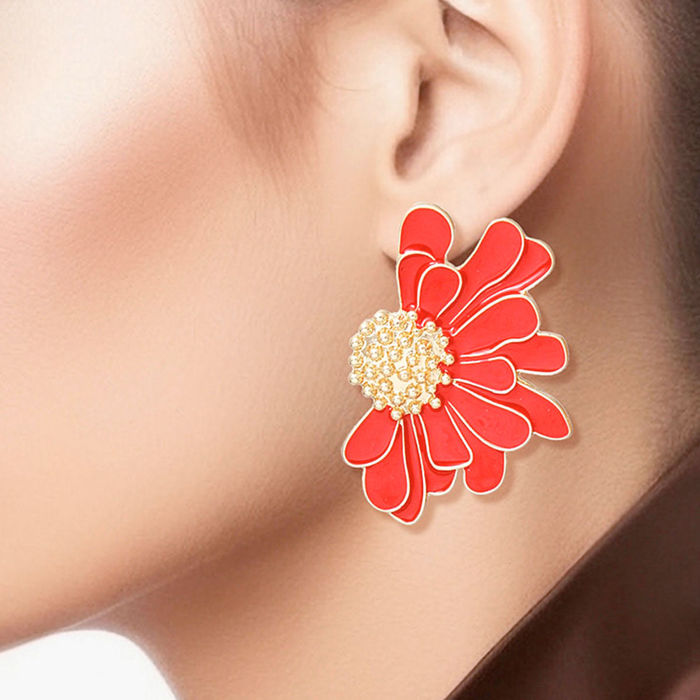 Studs Tropical Flower Earrings for Women